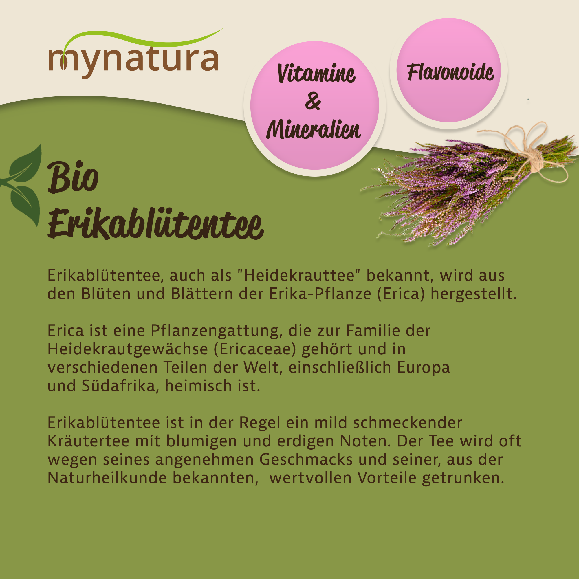 Mynatura Bio Erikablütentee 300g Mynatura Bio Erikablütentee 300g