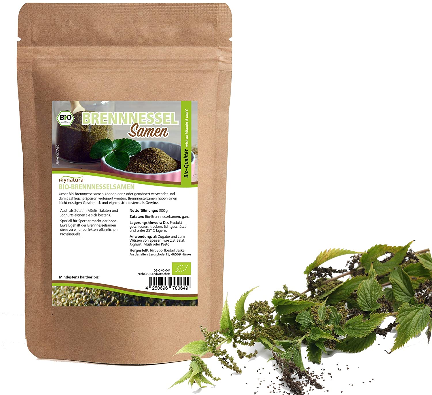 Mynatura Bio Brennnesselsamen ganz 300g