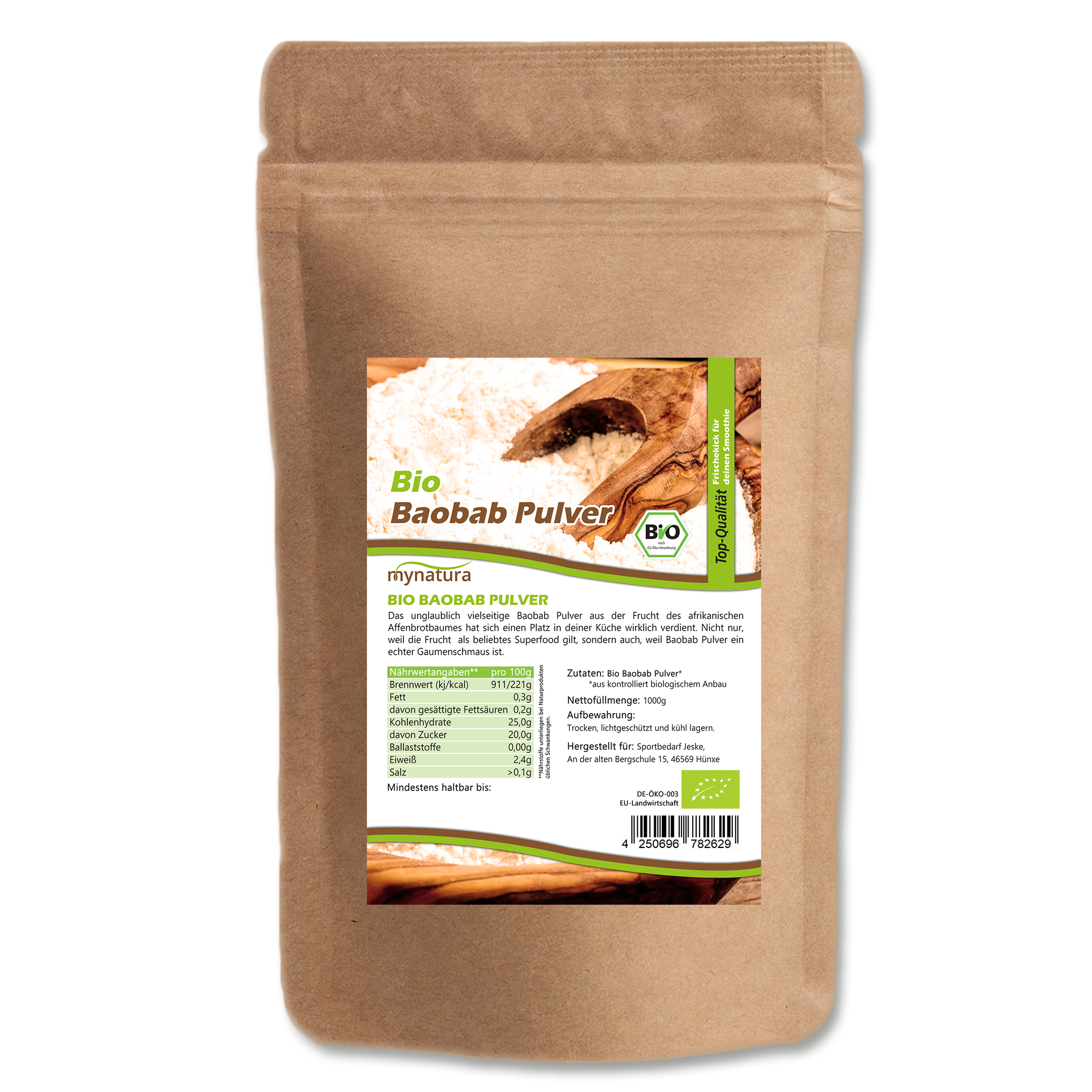 Mynatura Bio Baobab Pulver 1Kg