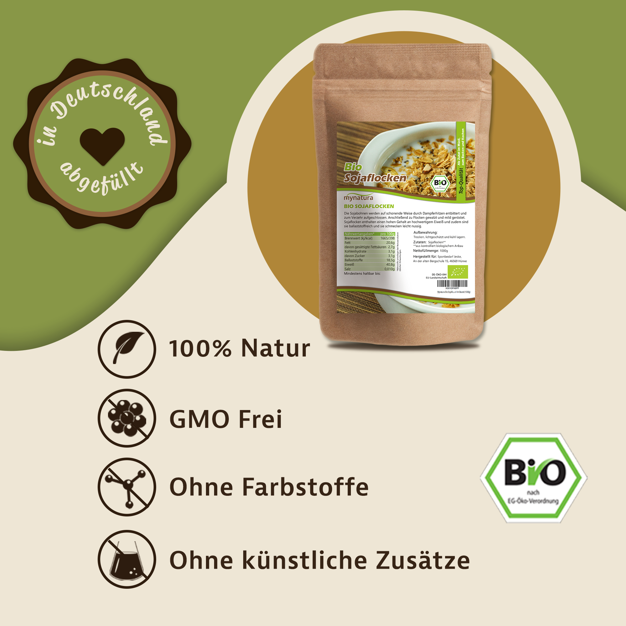 Mynatura Bio Sojaflocken