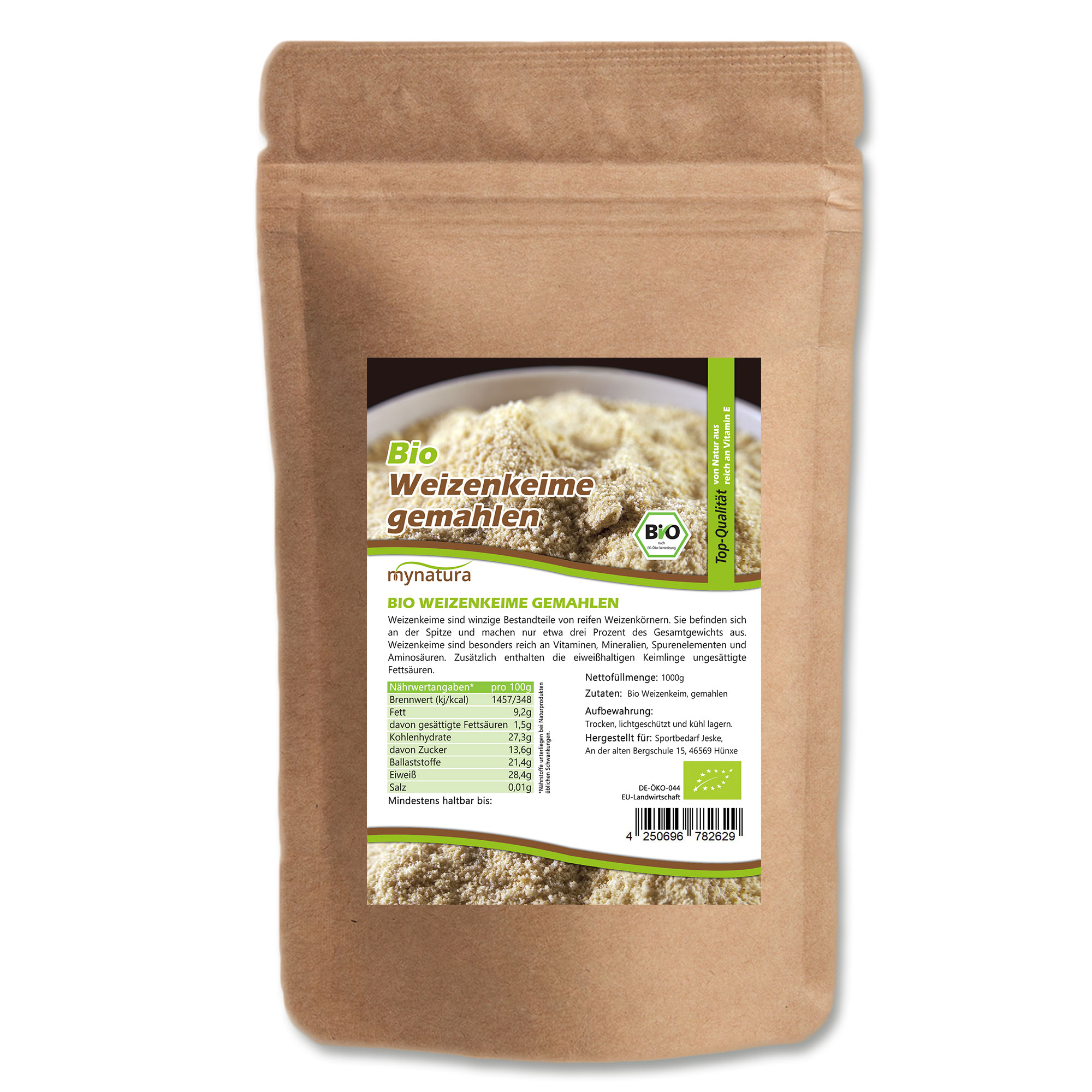 Mynatura Bio Weizenkeime stabilisiert gemahlen