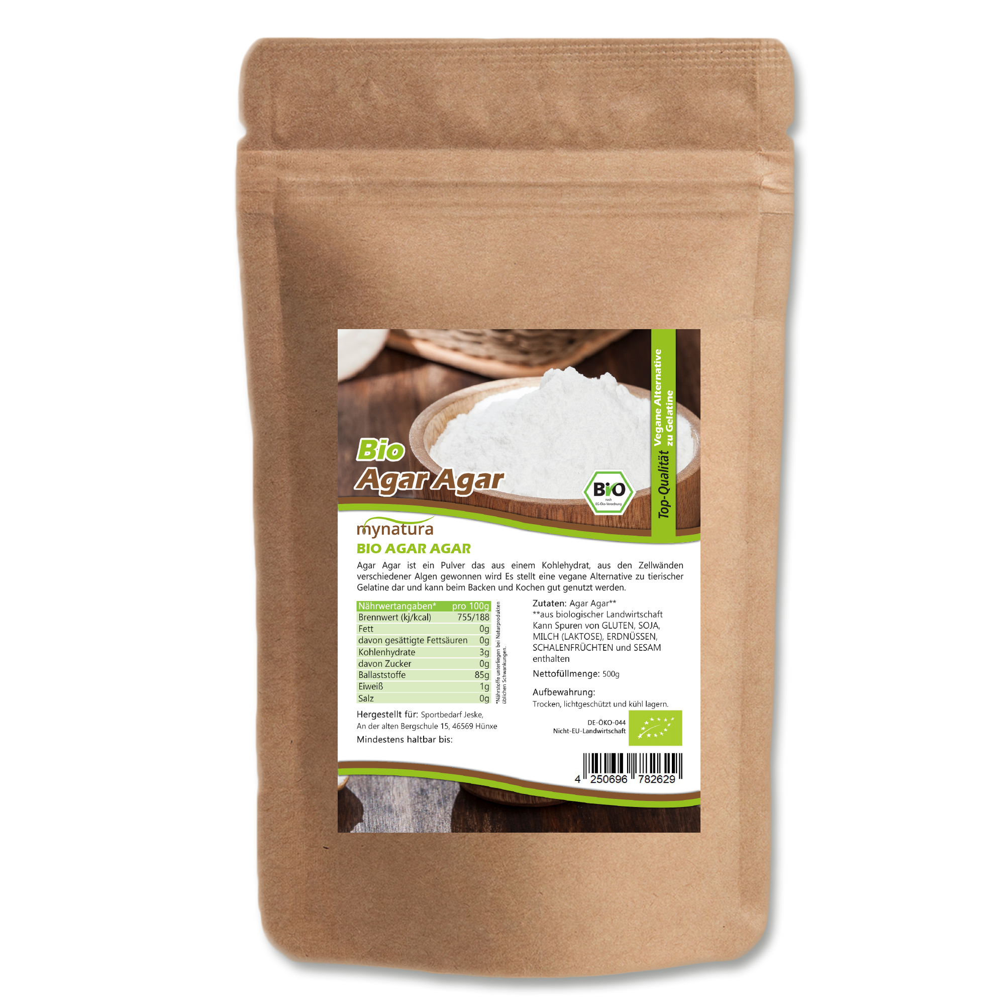 Mynatura Bio Agar Agar Pulver 500g