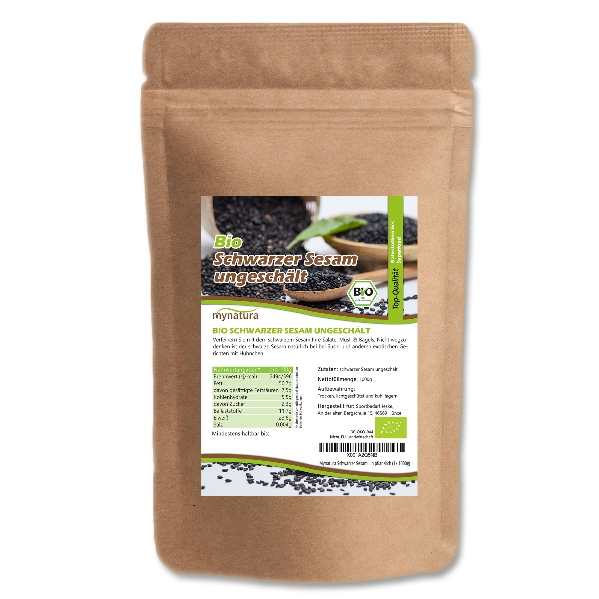 Schwarzer Sesam kaufen – aromatische Sesamsamen in Bioqualität | Mynatura 1Kg Schwarzer Sesam kaufen – aromatische Sesamsamen in Bioqualität | Mynatura 1Kg