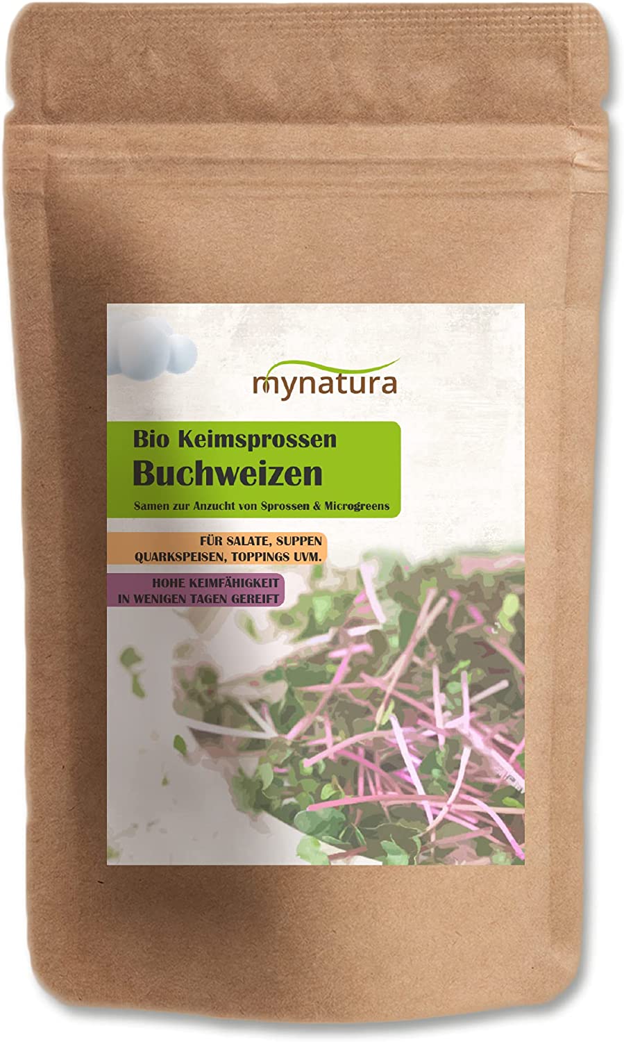 Mynatura Bio Keimsprossen Buchweizen Gemüse (500g)