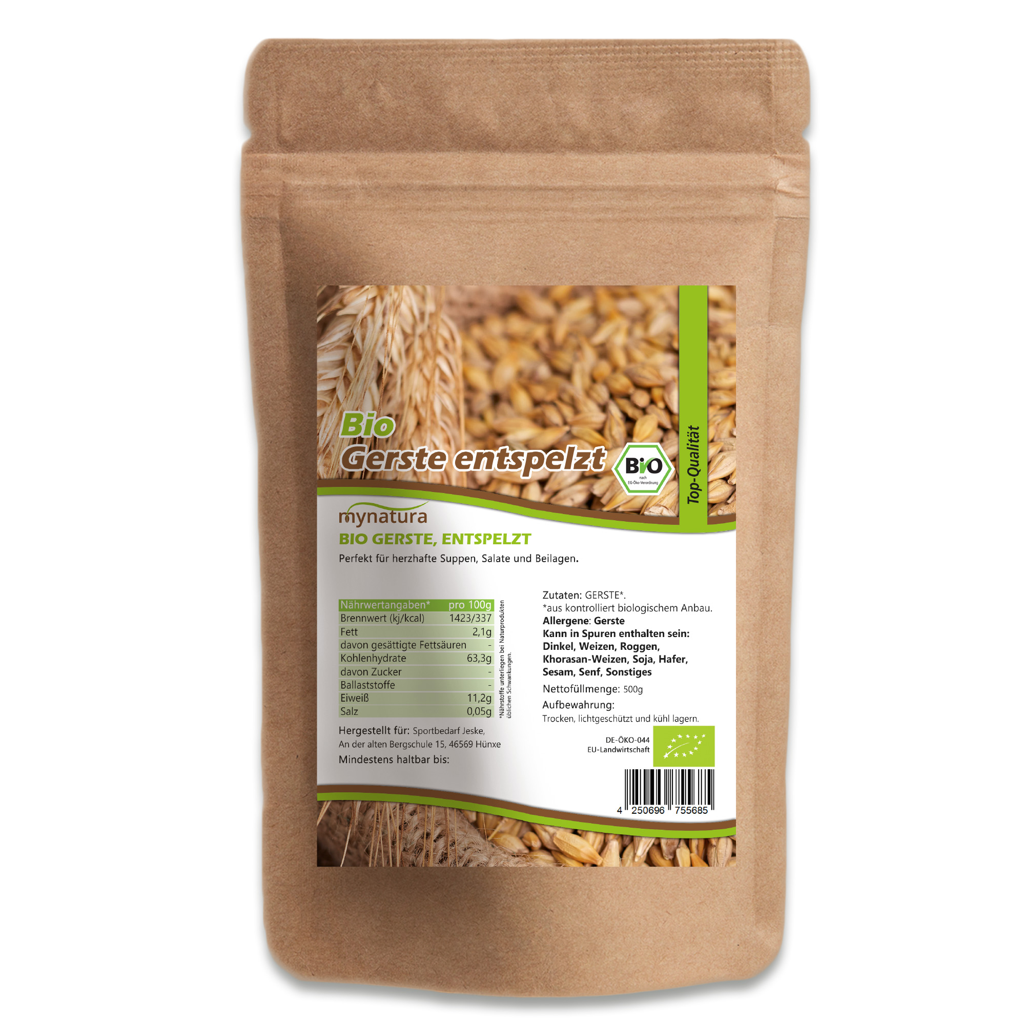 Bio Gerste entspelzt von Mynatura – Naturprodukt für vielseitige Küche & vegane Ernährung 1000g Bio Gerste entspelzt von Mynatura – Naturprodukt für vielseitige Küche & vegane Ernährung 1000g