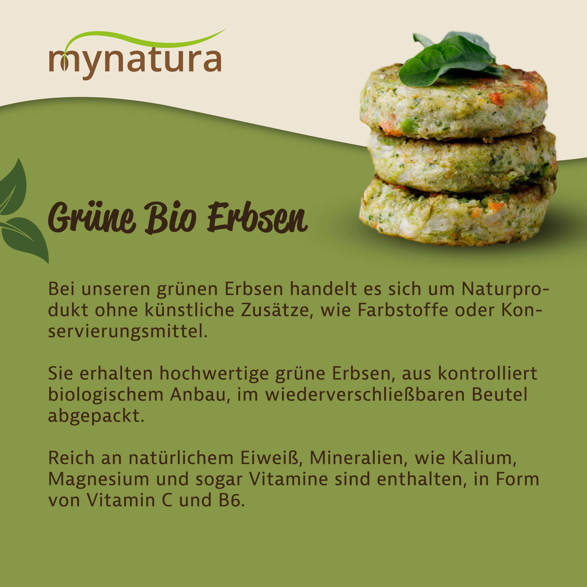 Grüne Bio Erbsen von Mynatura – vielseitige Hülsenfrucht in bester Bioqualität 1Kg Grüne Bio Erbsen von Mynatura – vielseitige Hülsenfrucht in bester Bioqualität 1Kg