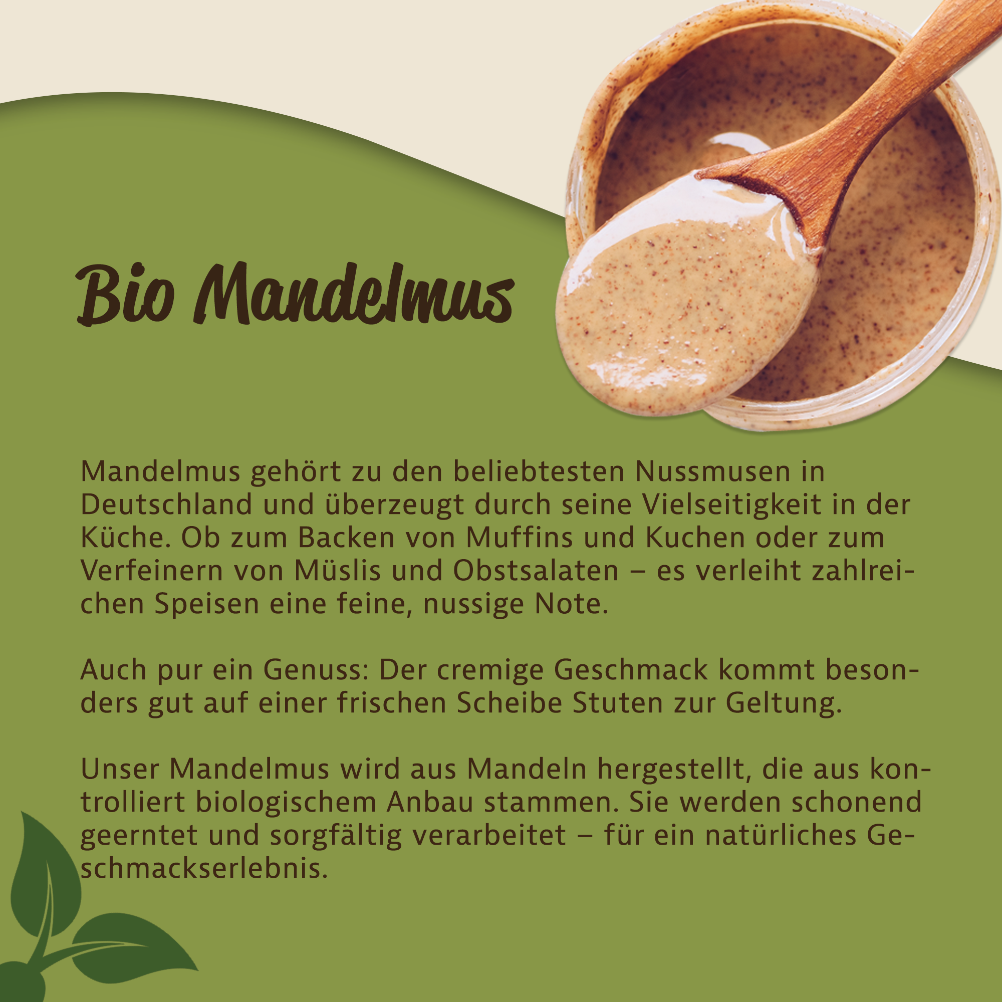 Mandelmus von Mynatura – 100 % Mandeln, cremig & vielseitig für Küche und Backen 0,5Kg Mandelmus von Mynatura – 100 % Mandeln, cremig & vielseitig für Küche und Backen 0,5Kg