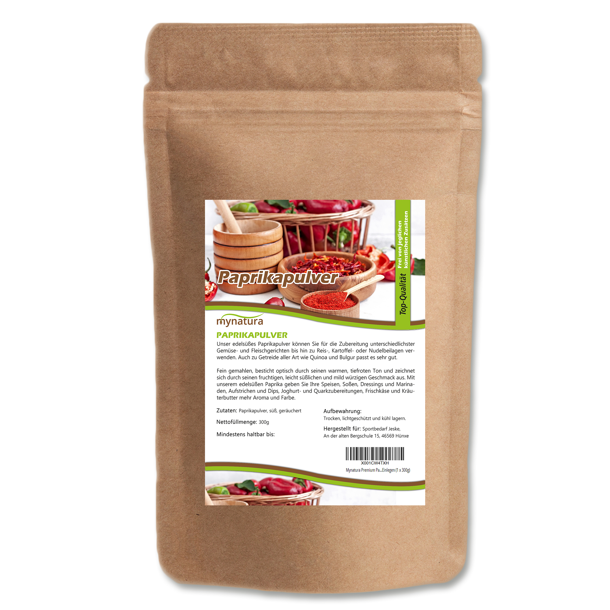 Mynatura Premium Paprikapulver 0,3 Kg
