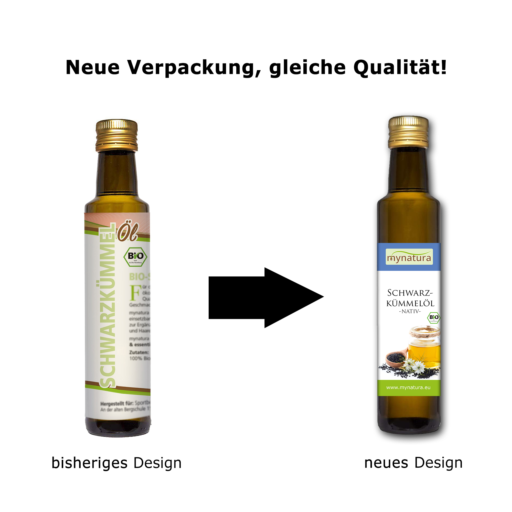 Schwarzkümmelöl – Natürliches Öl aus Nigella sativa | Hochwertige Qualität bei Mynatura 0,5L Schwarzkümmelöl – Natürliches Öl aus Nigella sativa | Hochwertige Qualität bei Mynatura 0,5L