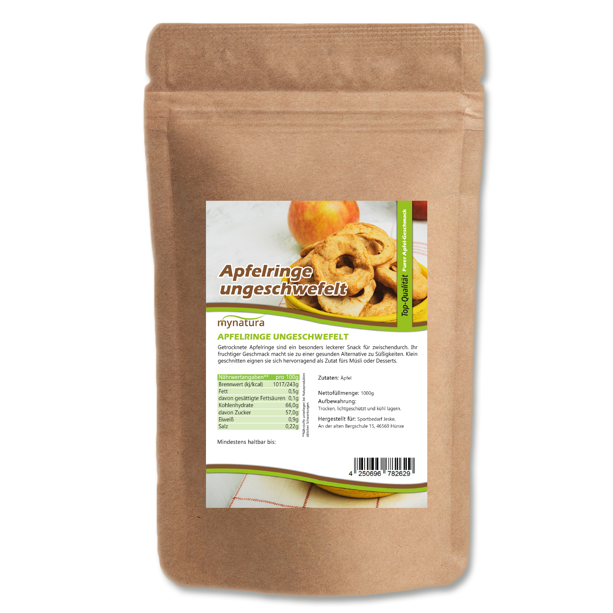 Getrocknete Apfelringe ungeschwefelt – Natürlicher Fruchtsnack in bester Qualität | Mynatura 1Kg Getrocknete Apfelringe ungeschwefelt – Natürlicher Fruchtsnack in bester Qualität | Mynatura 1Kg