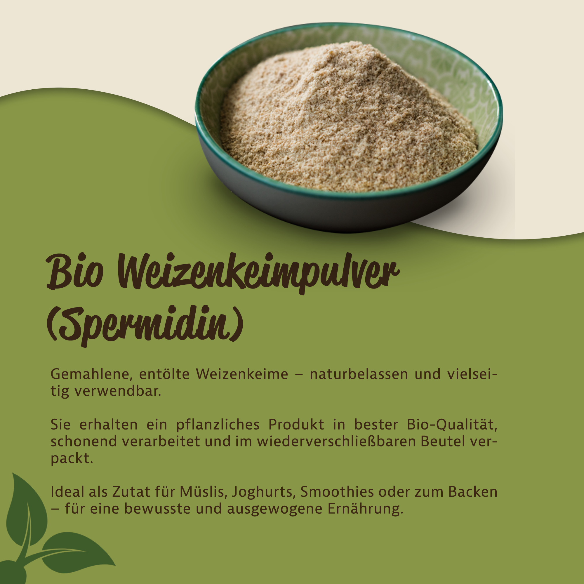 Mynatura Bio Weizenkeime gemahlen - Spermidin 250g Mynatura Bio Weizenkeime gemahlen - Spermidin 250g