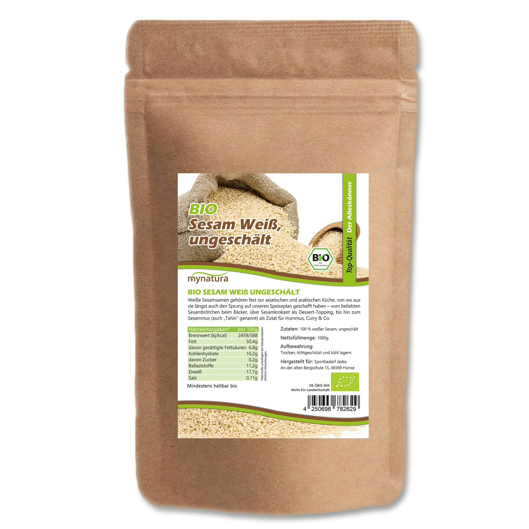 Weißer ungeschälter Sesam kaufen – naturrein, vielseitig & aromatisch 1Kg Weißer ungeschälter Sesam kaufen – naturrein, vielseitig & aromatisch 1Kg