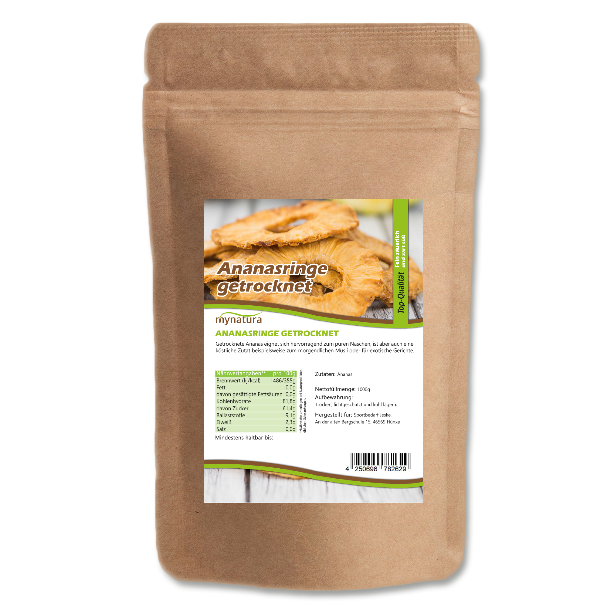 Getrocknete Ananasringe – Natürlicher Fruchtgenuss in Bioqualität, ideal als Snack und für kreative Rezepte 1Kg Getrocknete Ananasringe – Natürlicher Fruchtgenuss in Bioqualität, ideal als Snack und für kreative Rezepte 1Kg