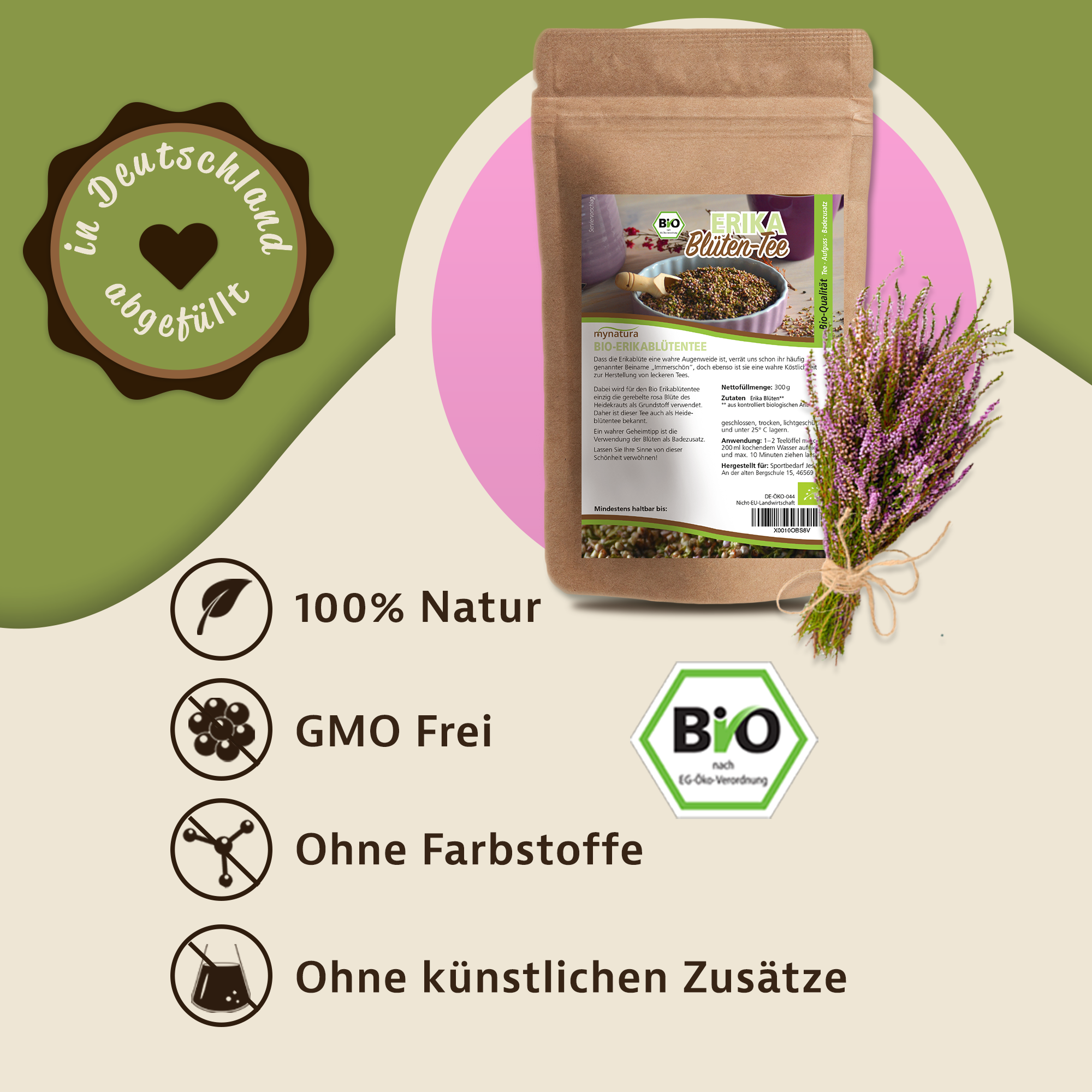 Mynatura Bio Erikablütentee 300g Mynatura Bio Erikablütentee 300g
