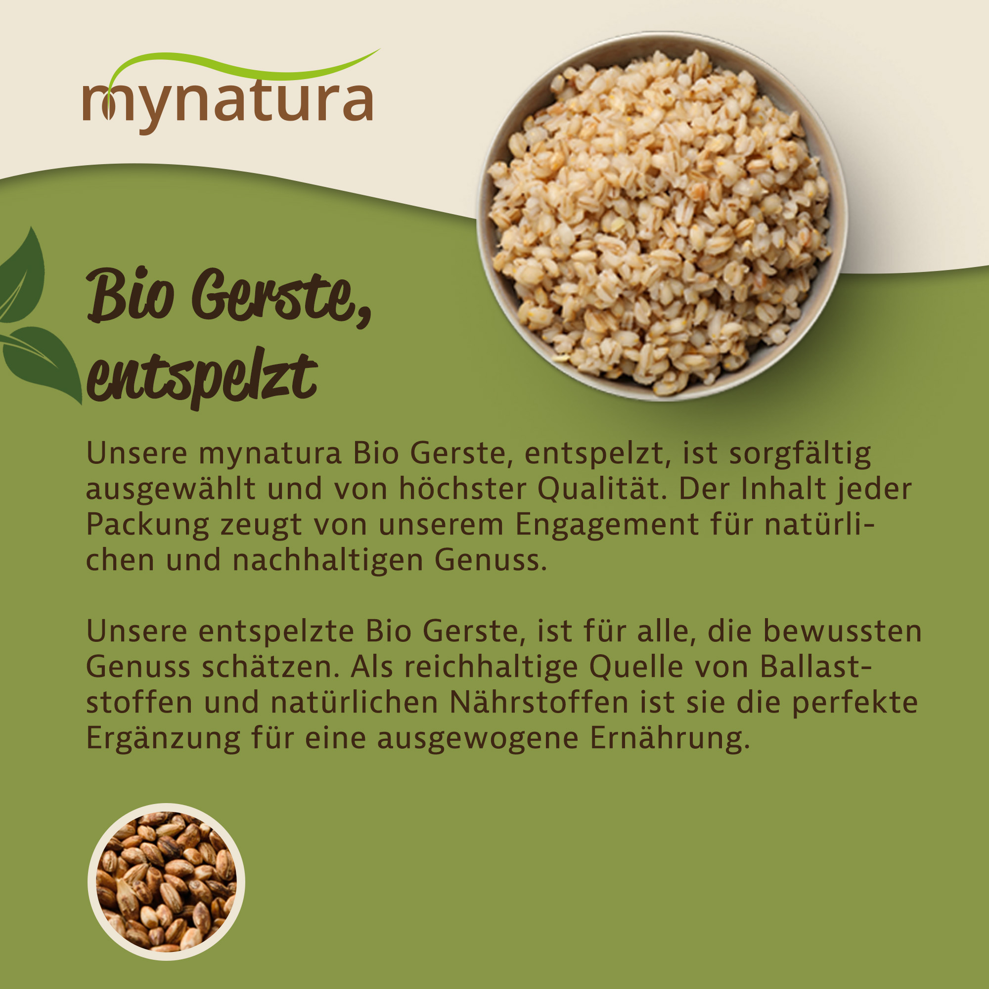 Bio Gerste entspelzt von Mynatura – Naturprodukt für vielseitige Küche & vegane Ernährung 1000g Bio Gerste entspelzt von Mynatura – Naturprodukt für vielseitige Küche & vegane Ernährung 1000g