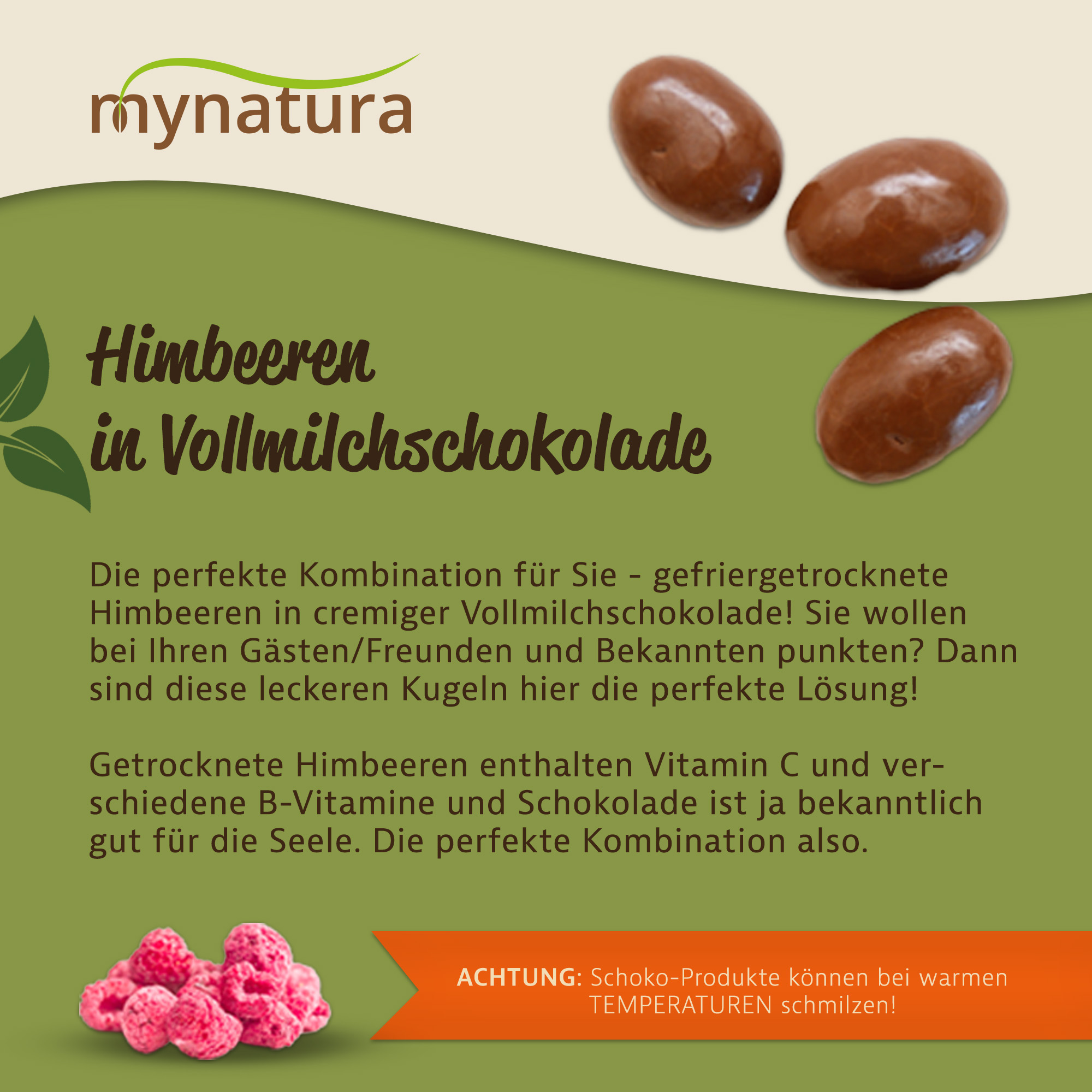 Gefriergetrocknete Himbeeren in Vollmilchschokolade – Fruchtig-cremiger Snack in Premiumqualität Gefriergetrocknete Himbeeren in Vollmilchschokolade – Fruchtig-cremiger Snack in Premiumqualität