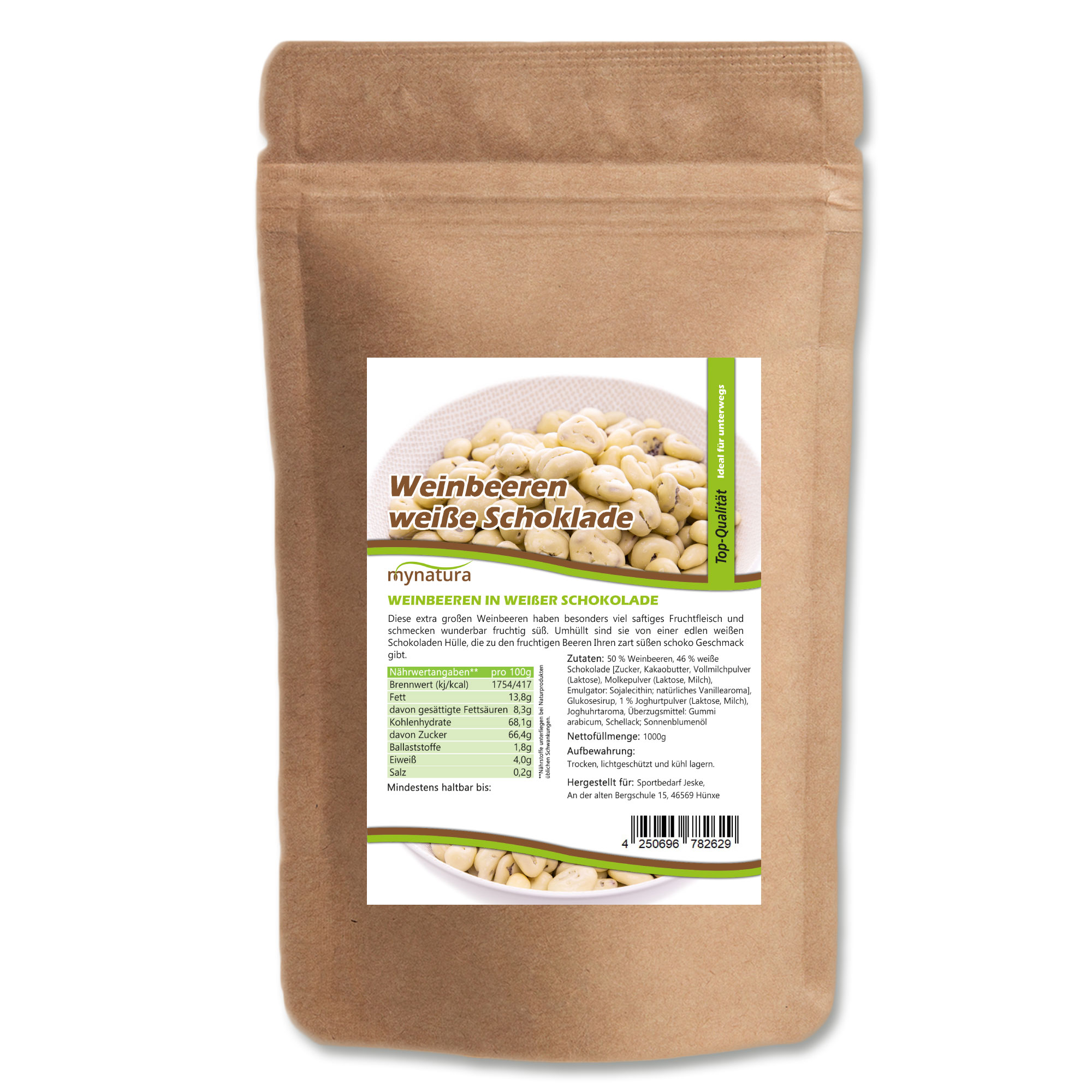 Weiße Schokolade mit Weinbeeren – Cremig‑fruchtiger Snack in Bioqualität Weiße Schokolade mit Weinbeeren – Cremig‑fruchtiger Snack in Bioqualität