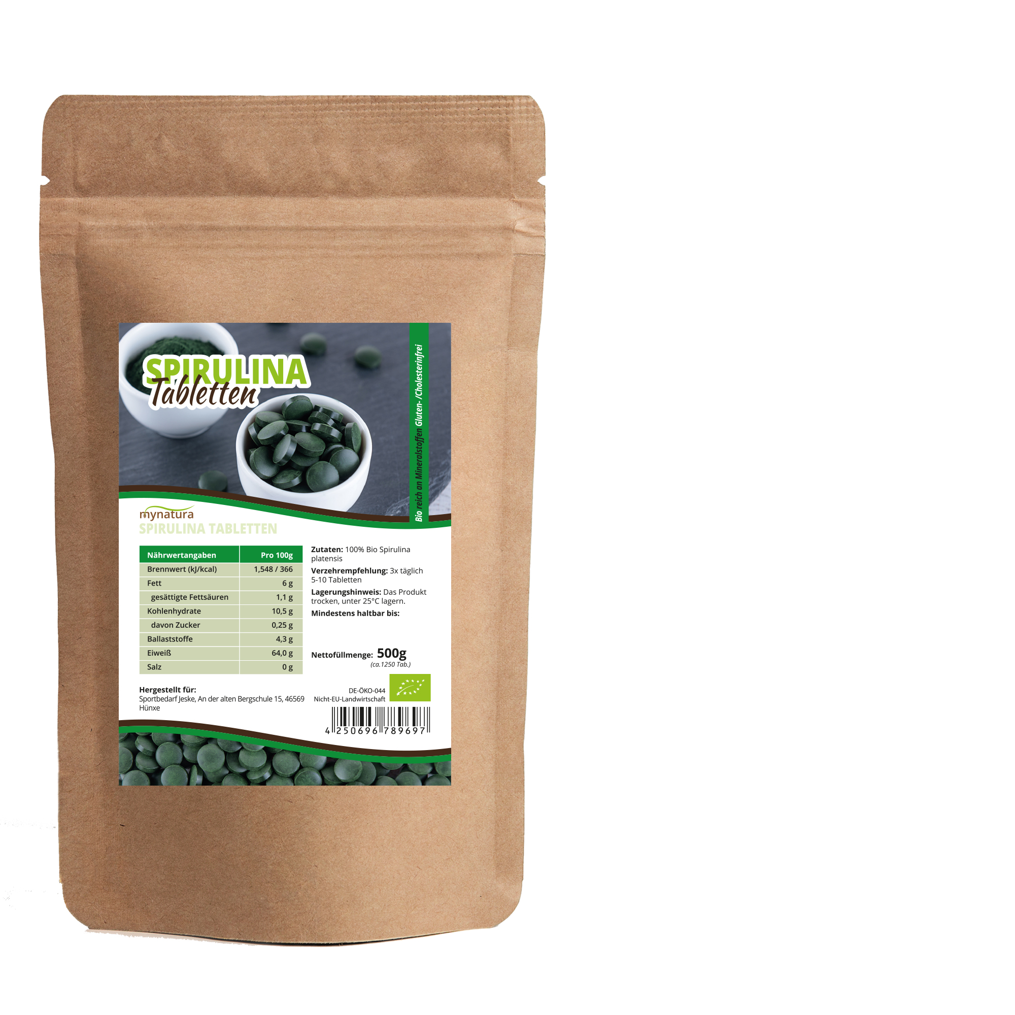 Mynatura Bio Spirulina Presslinge 0,5Kg