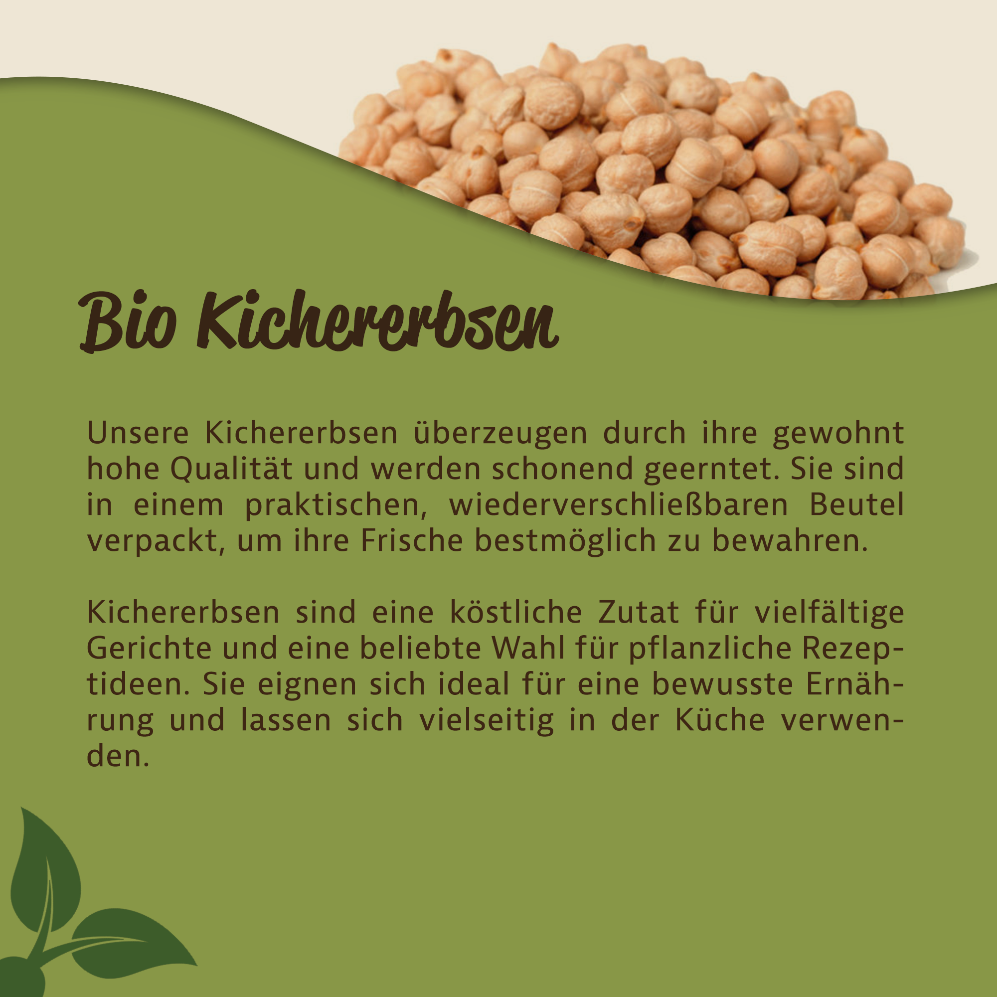 Bio Kichererbsen von Mynatura – Pflanzliche Proteinquelle für vegane & vegetarische Gerichte 1Kg Bio Kichererbsen von Mynatura – Pflanzliche Proteinquelle für vegane & vegetarische Gerichte 1Kg