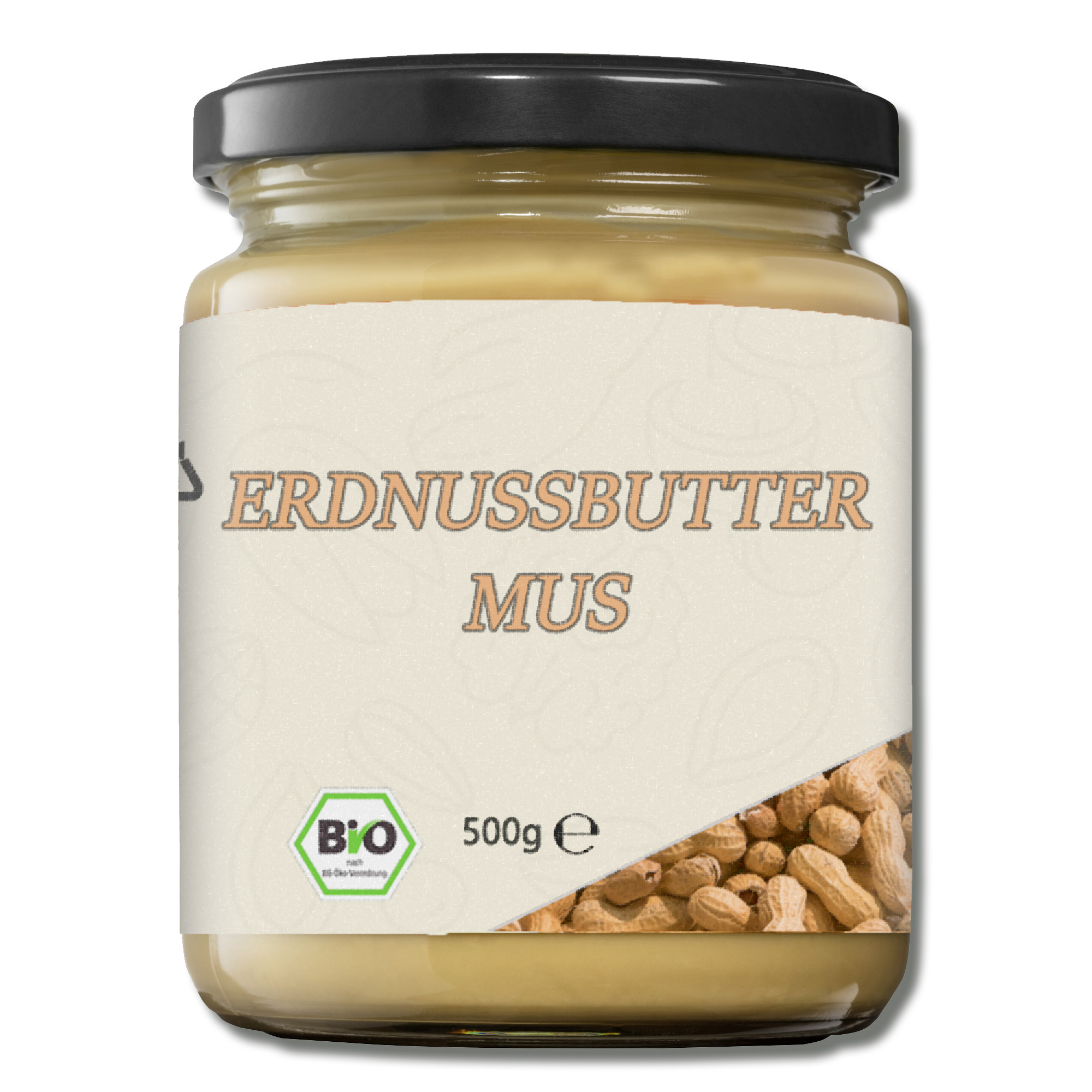 Erdnussbuttermus – Cremiger Brotaufstrich & vielseitige Zutat aus 100 % gemahlenen Erdnüssen 0,5Kg Erdnussbuttermus – Cremiger Brotaufstrich & vielseitige Zutat aus 100 % gemahlenen Erdnüssen 0,5Kg