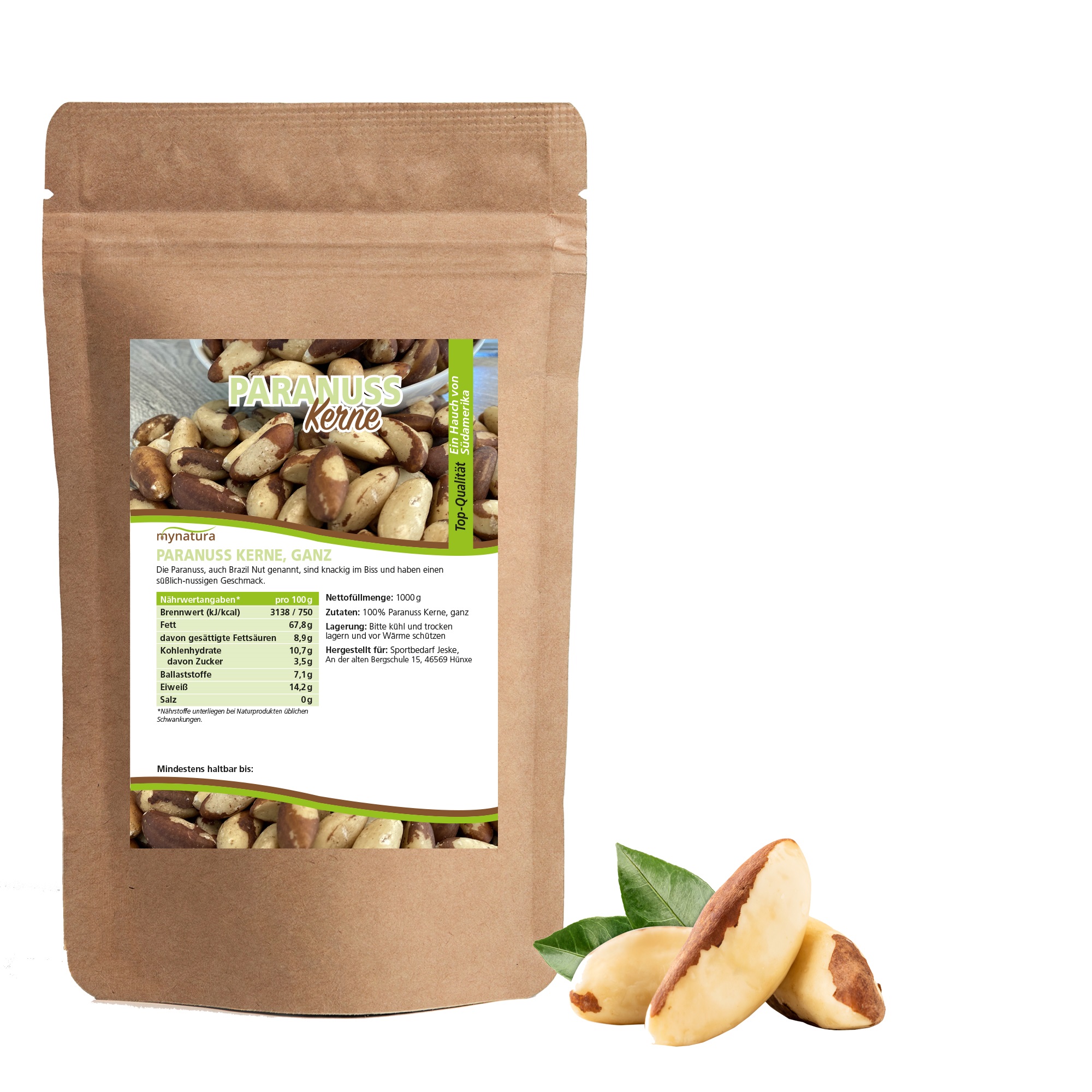 Mynatura Paranuss Kerne, ganz 1Kg