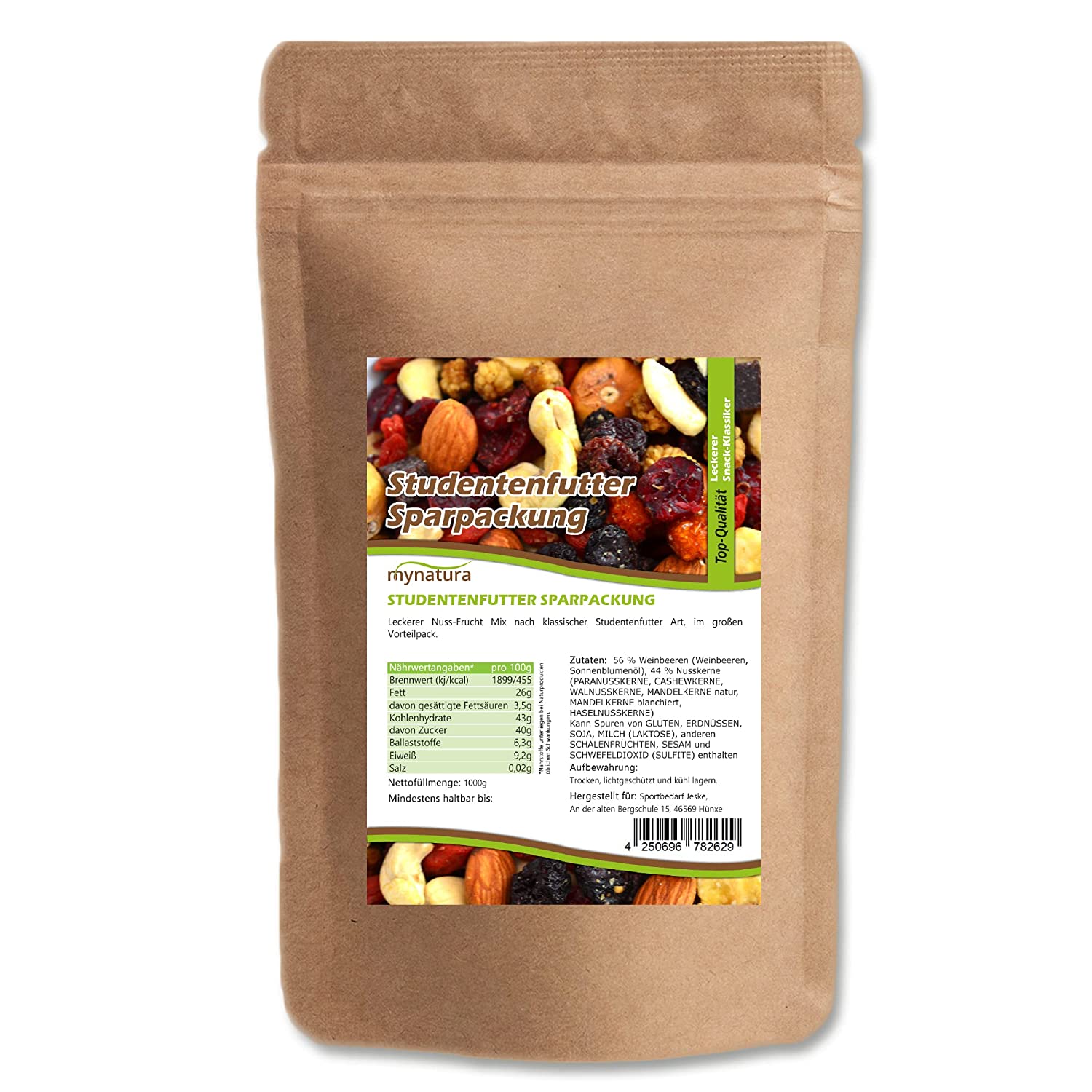 Mynatura Studentenfutter Sparpackung 1Kg Mynatura Studentenfutter Sparpackung 1Kg