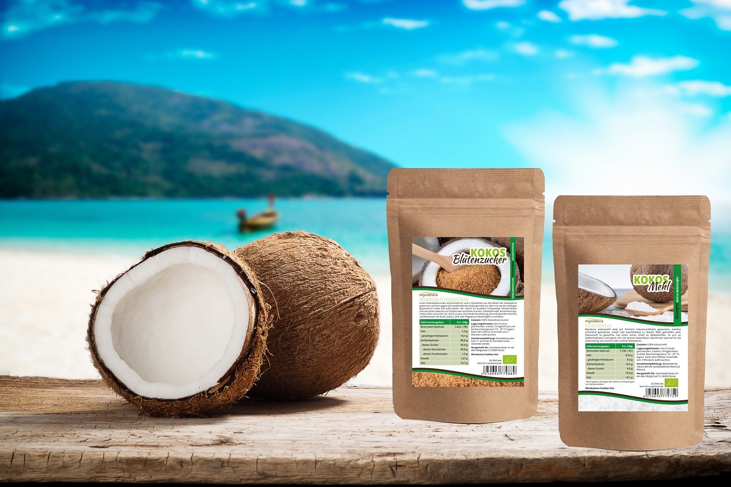 Mynatura Bio Kokosmehl 1000g entölt Mynatura Bio Kokosmehl 1000g entölt