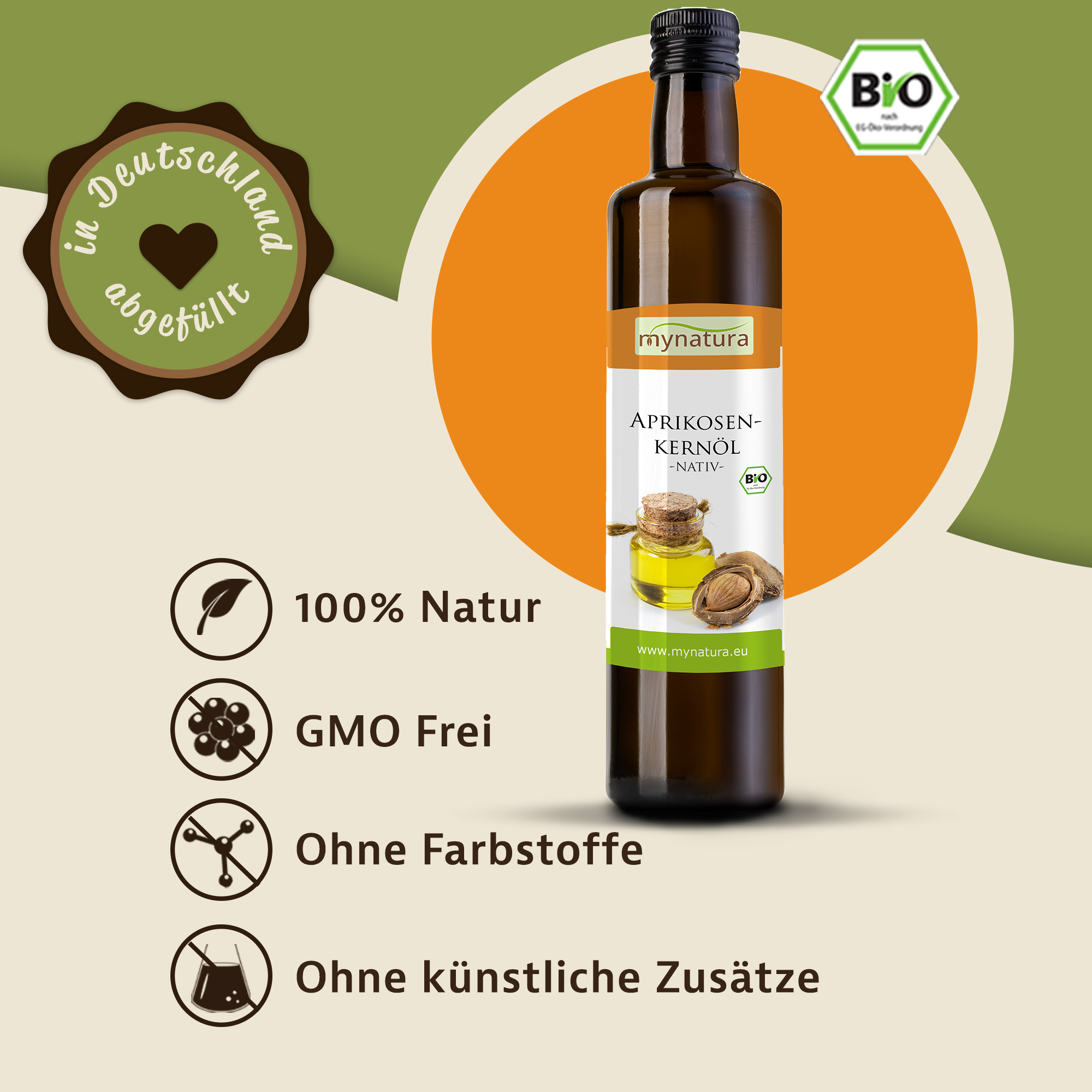 Aprikosenkernöl – Hochwertiges, kaltgepresstes Pflanzenöl für Kosmetik & Pflege 0,25L Aprikosenkernöl – Hochwertiges, kaltgepresstes Pflanzenöl für Kosmetik & Pflege 0,25L