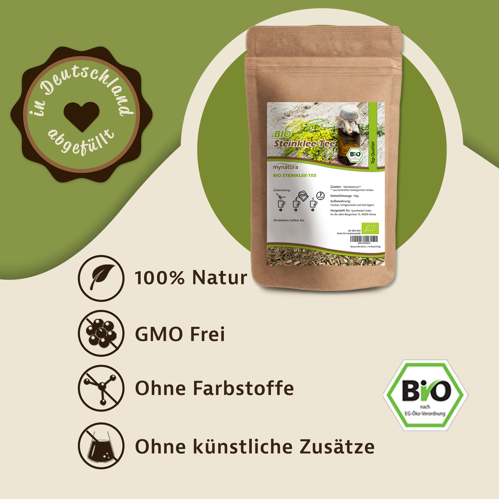 Steinklee-Tee kaufen – Mild aromatischer Kräutertee aus hochwertigen Steinkleeblättern