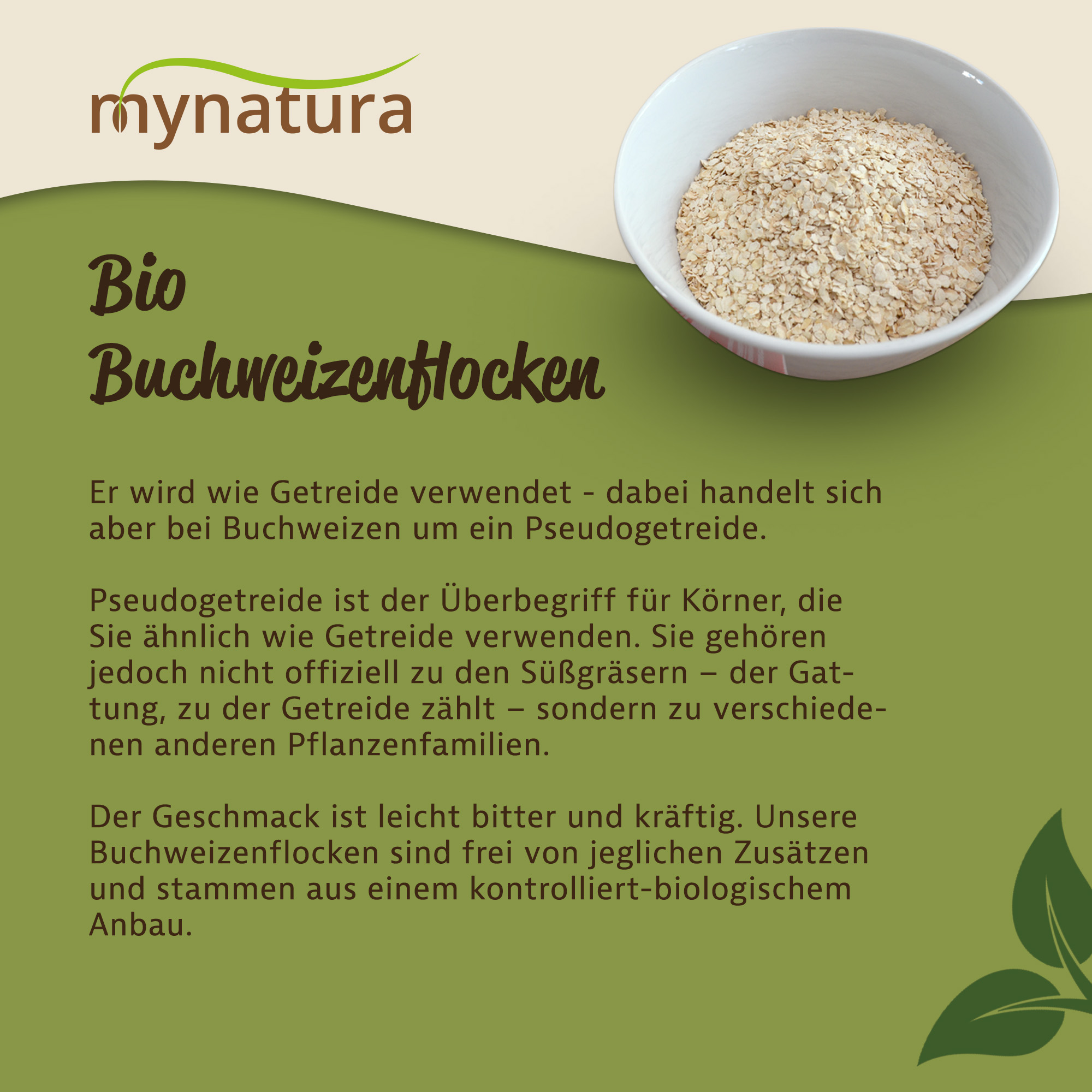 Mynatura Bio Buchweizenflocken 3kg