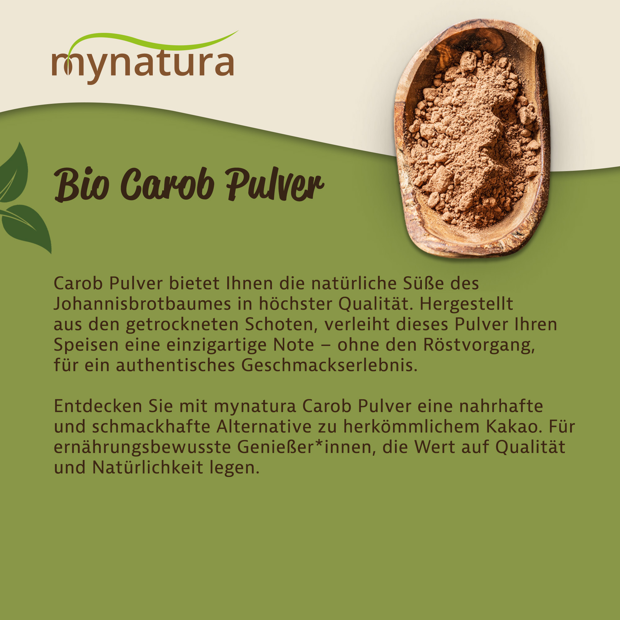 Mynatura Bio Carob Pulver 1000g