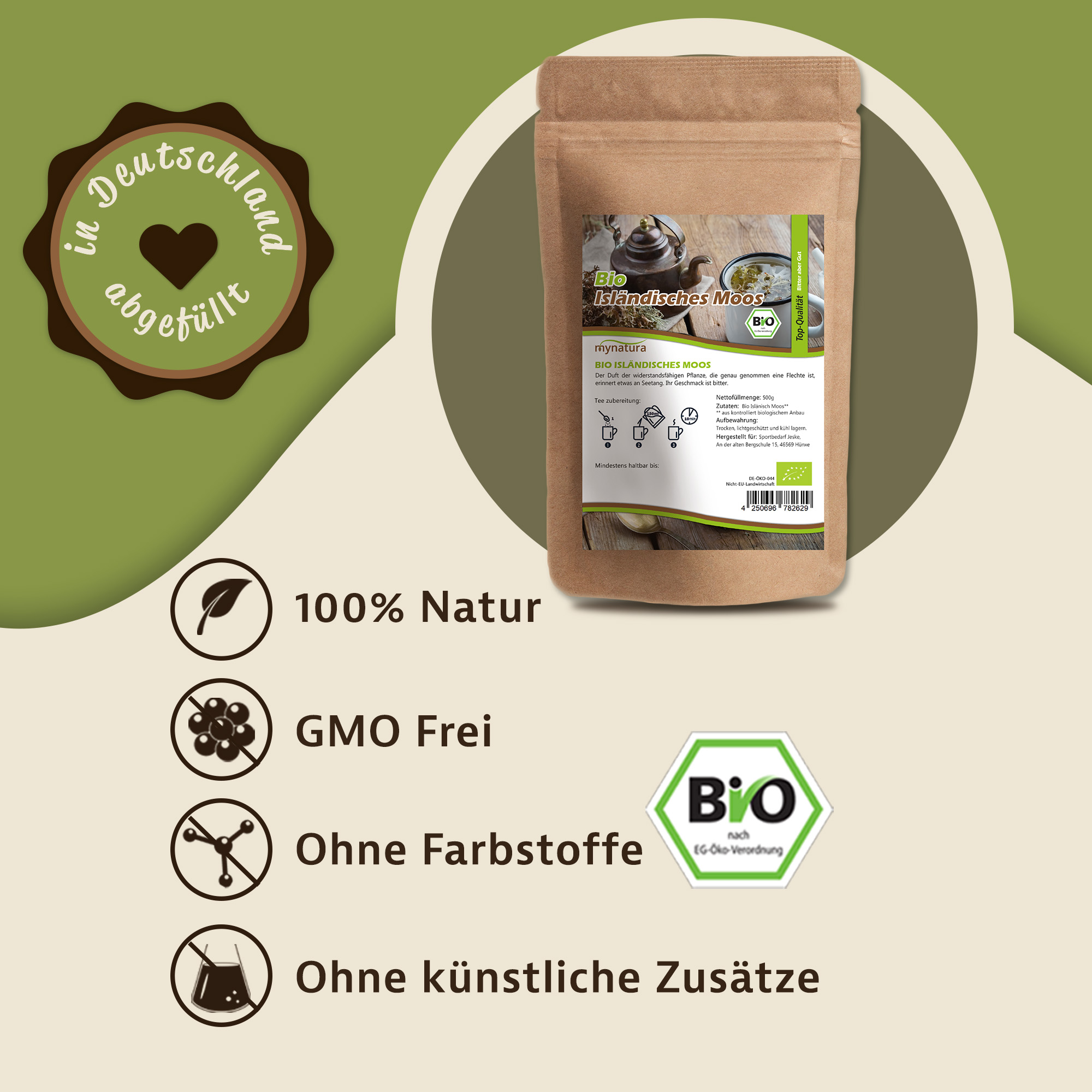 Mynatura Bio Isländisches Moos getrocknet Mynatura Bio Isländisches Moos getrocknet