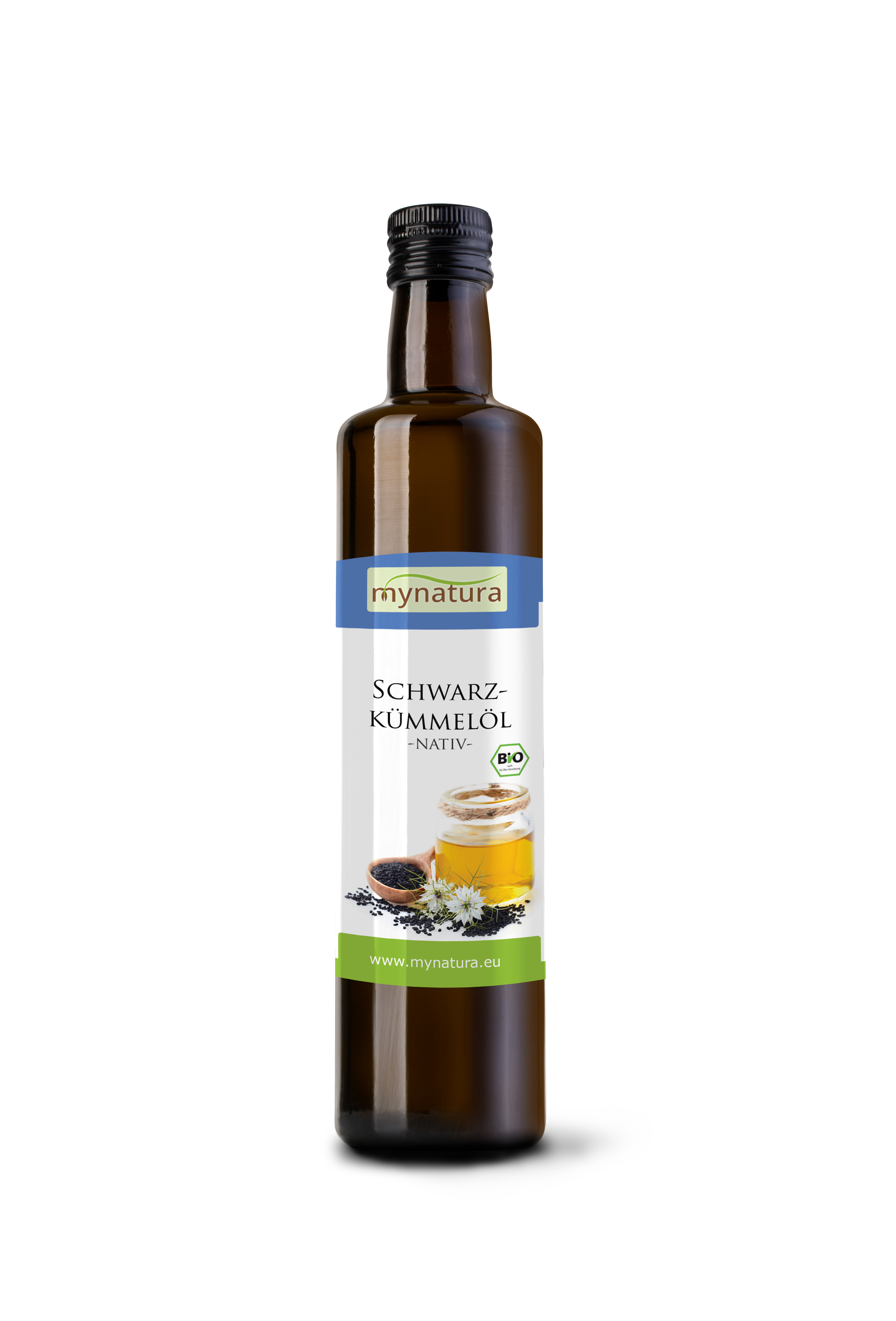 Schwarzkümmelöl – Natürliches Öl aus Nigella sativa | Hochwertige Qualität bei Mynatura 0,5L Schwarzkümmelöl – Natürliches Öl aus Nigella sativa | Hochwertige Qualität bei Mynatura 0,5L