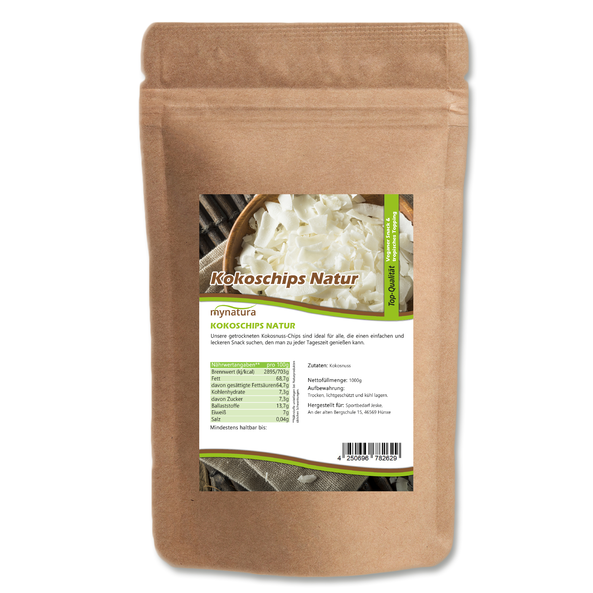 Mynatura Kokoschips, naturell 1Kg Mynatura Kokoschips, naturell 1Kg