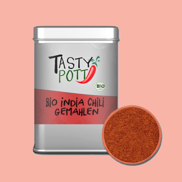 Tasty Pott Bio India Chili - gemahlen - 80g