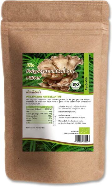 Mynatura Bio Polyporus umbellatus Pulver (100g)