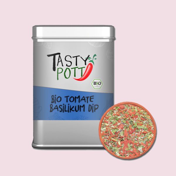 Tasty Pott Bio Tomate Basilikum Dip 75g Kräutermischungen