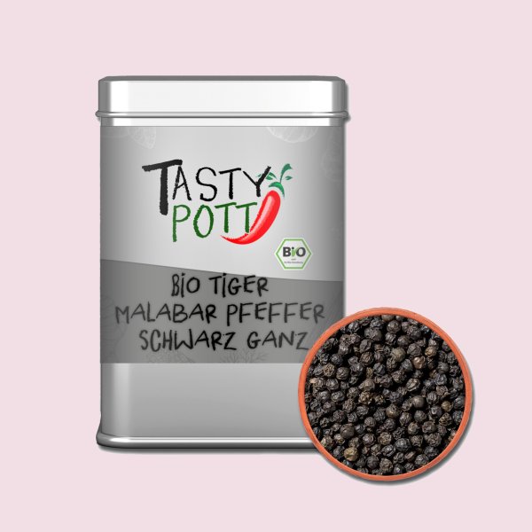 Tasty Pott Bio Tiger Malabar Pfeffer ganz 100g