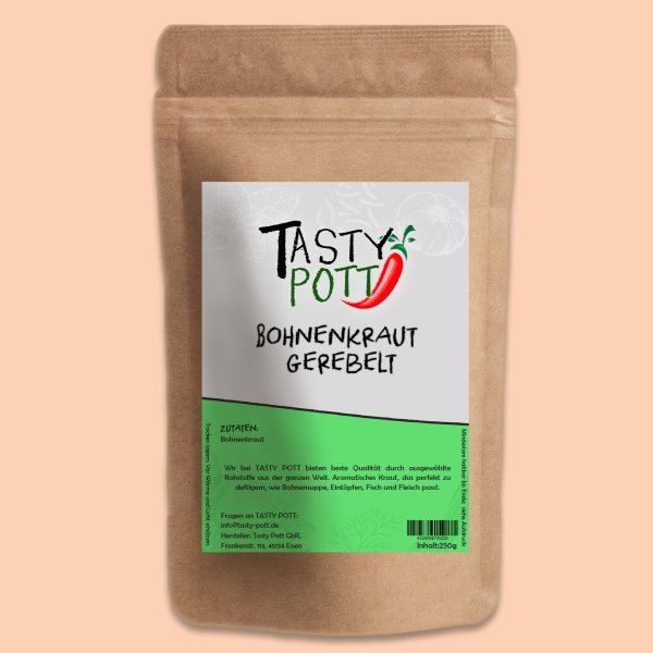 Tasty Pott Bohnenkraut gerebelt 250g Beutel