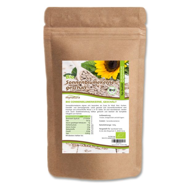 Mynatura Bio Sonnenblumenkerne, geschält 1Kg