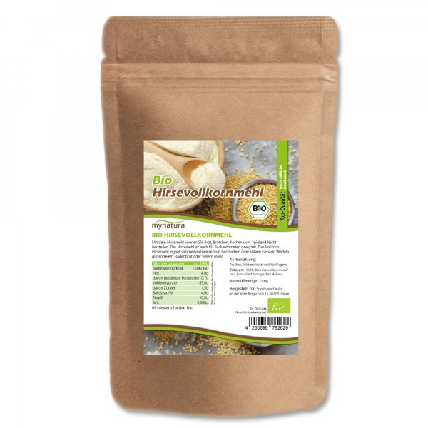 Mynatura Bio Hirsevollkornmehl 1Kg