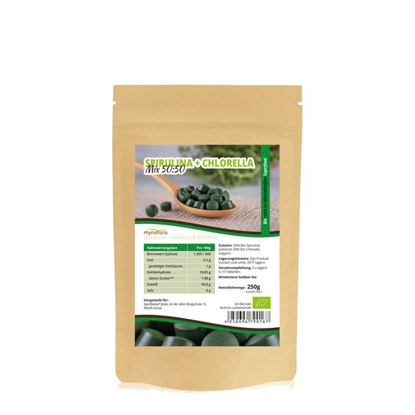 Mynatura Spirulina + Chlorella Bio Algen