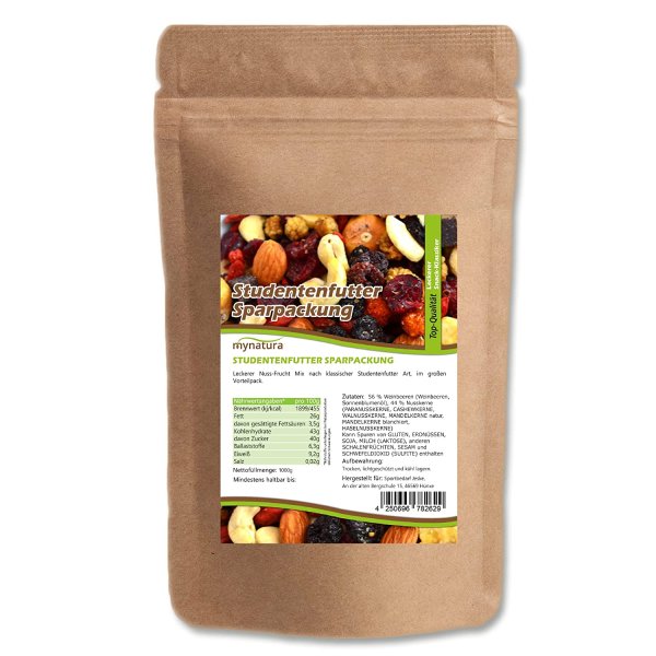 Mynatura Studentenfutter Sparpackung 1Kg