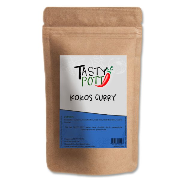 Tasty Pott Kokos Curry Dose Nachfüllbeutel 250g