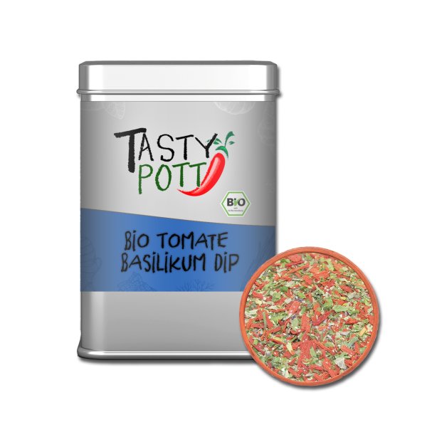 Tasty Pott Bio Tomate Basilikum Dip 75g Kräutermischungen