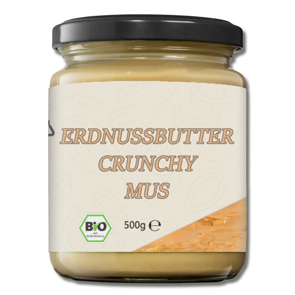 Mynatura Bio Erdnussbuttermus Crunchy 500g