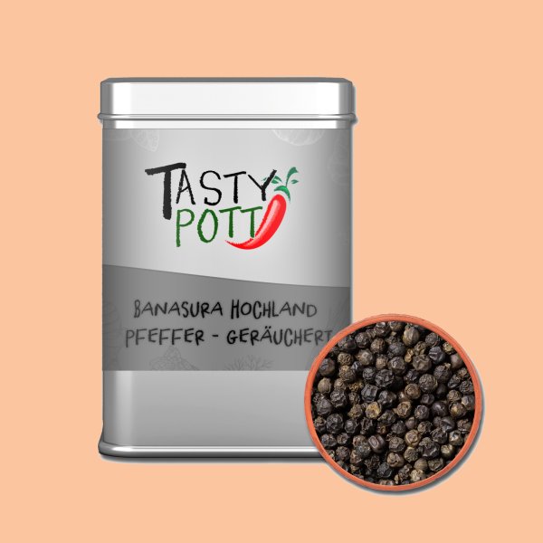 Tasty Pott Banasura Hochlandpfeffer geräuchert 80g Dose