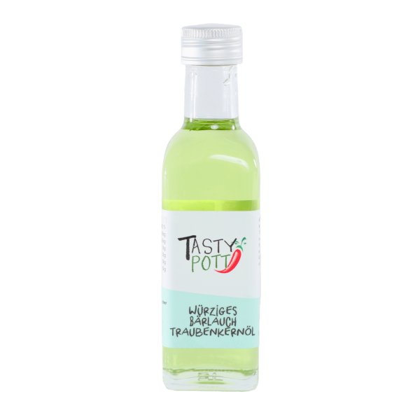 Tasty Pott Würziges Bärlauch - Traubenkernöl 100ml Flasche