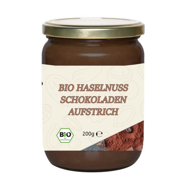 Mynatura Bio Haselnuss Schokoladen Aufstrich 200g Glas