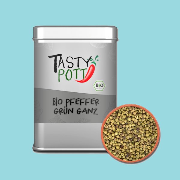 Tasty Pott Bio Pfeffer grün I ganz I 40g